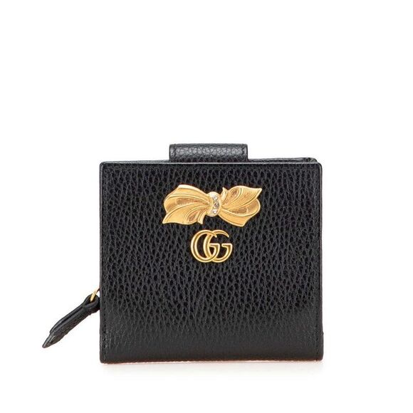 gucci Handbags - Pre Loved gucci Square Wallet Bow Accent Women black | black Wallets